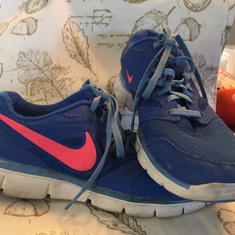 Nike Flex Experience Bright Blue and Pink